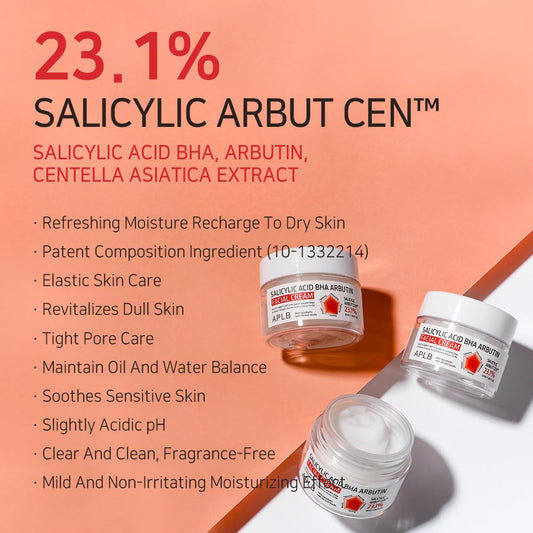 SALICYLIC ACID BHA ARBUTIN FACIAL CREAM (55ml)