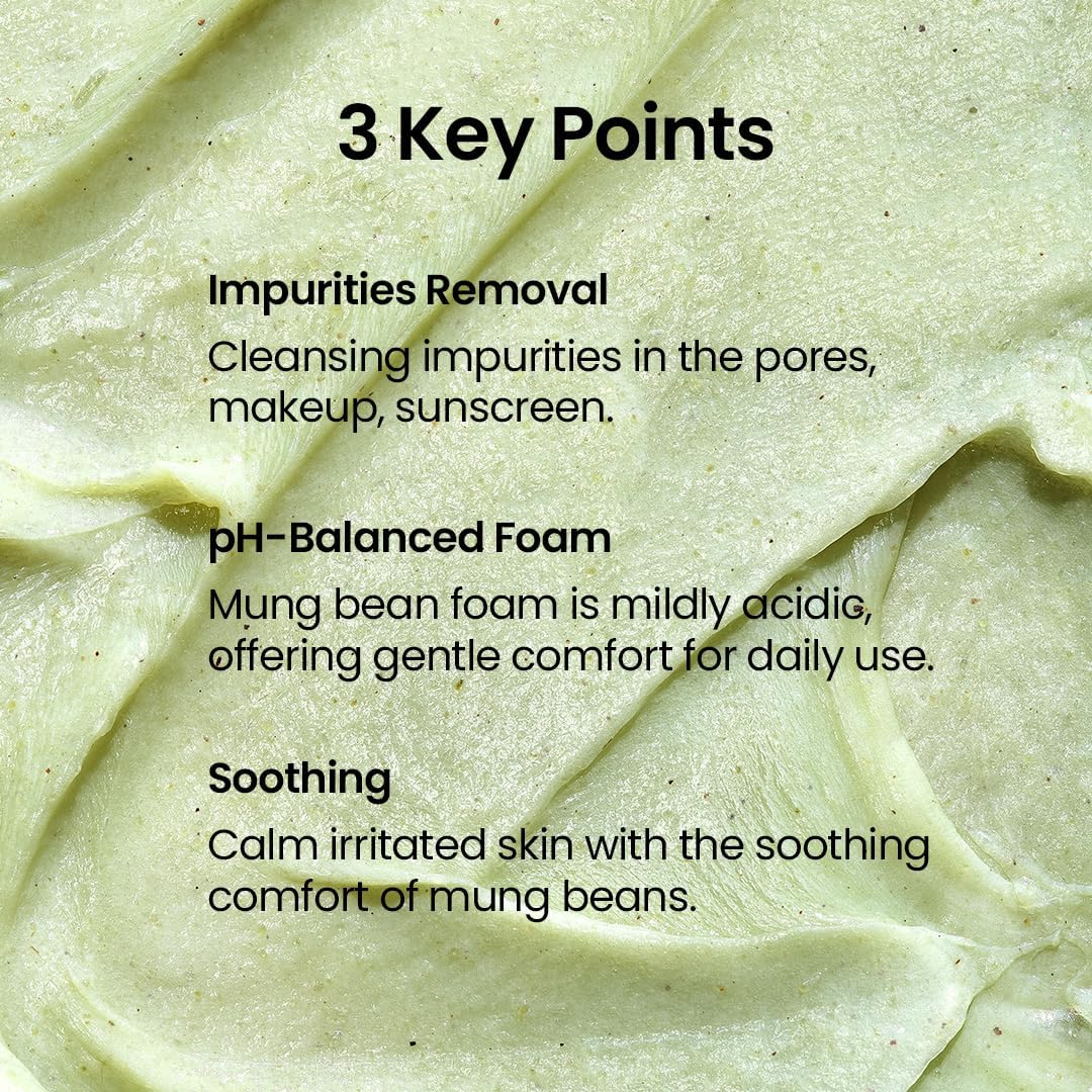 MUNG BEAN pH-BALANCED CLEANSING FOAM (80ml)