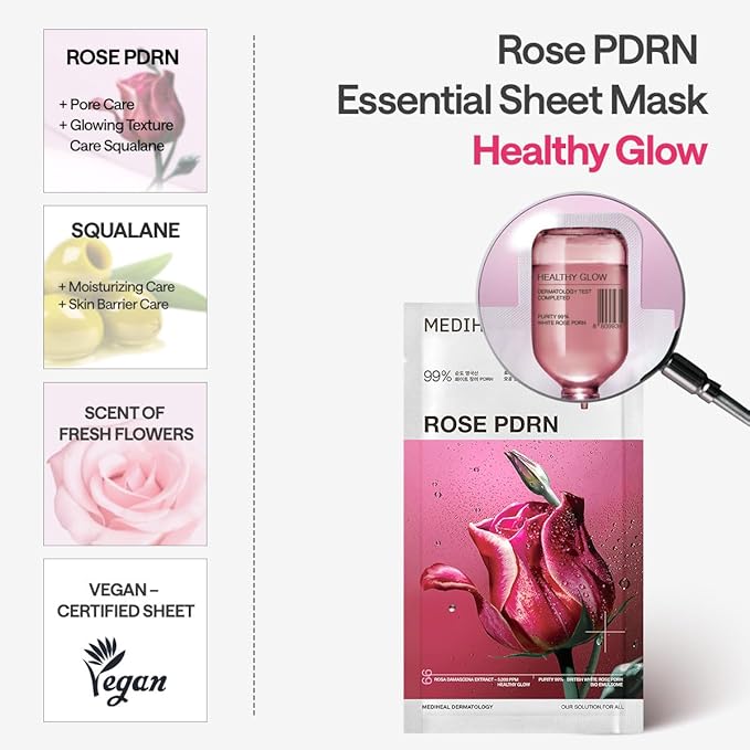 ROSE PDRN ESSENTIAL MASK – HEALTHY GLOW