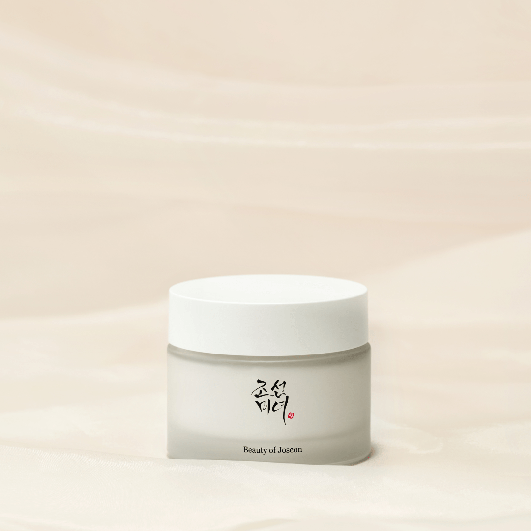 Beauty of Joseon Dynasty Cream 50ml – minimalist glass jar with white lid; nourishing Korean face cream.