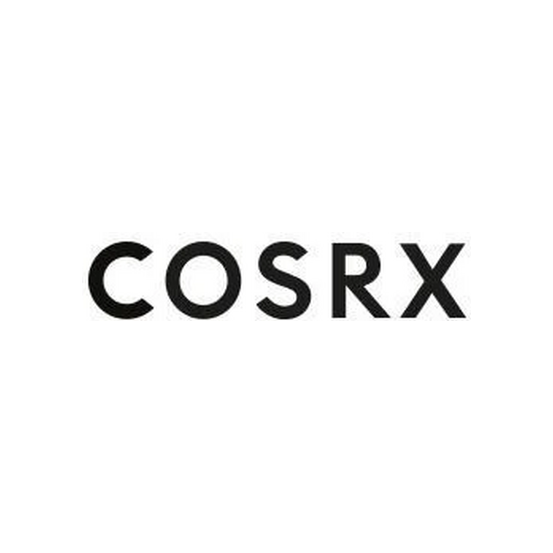 COSRX logo — iconic Korean skincare brand behind Snail Mucin, exfoliating acids, and pimple patches — at K-BEAU