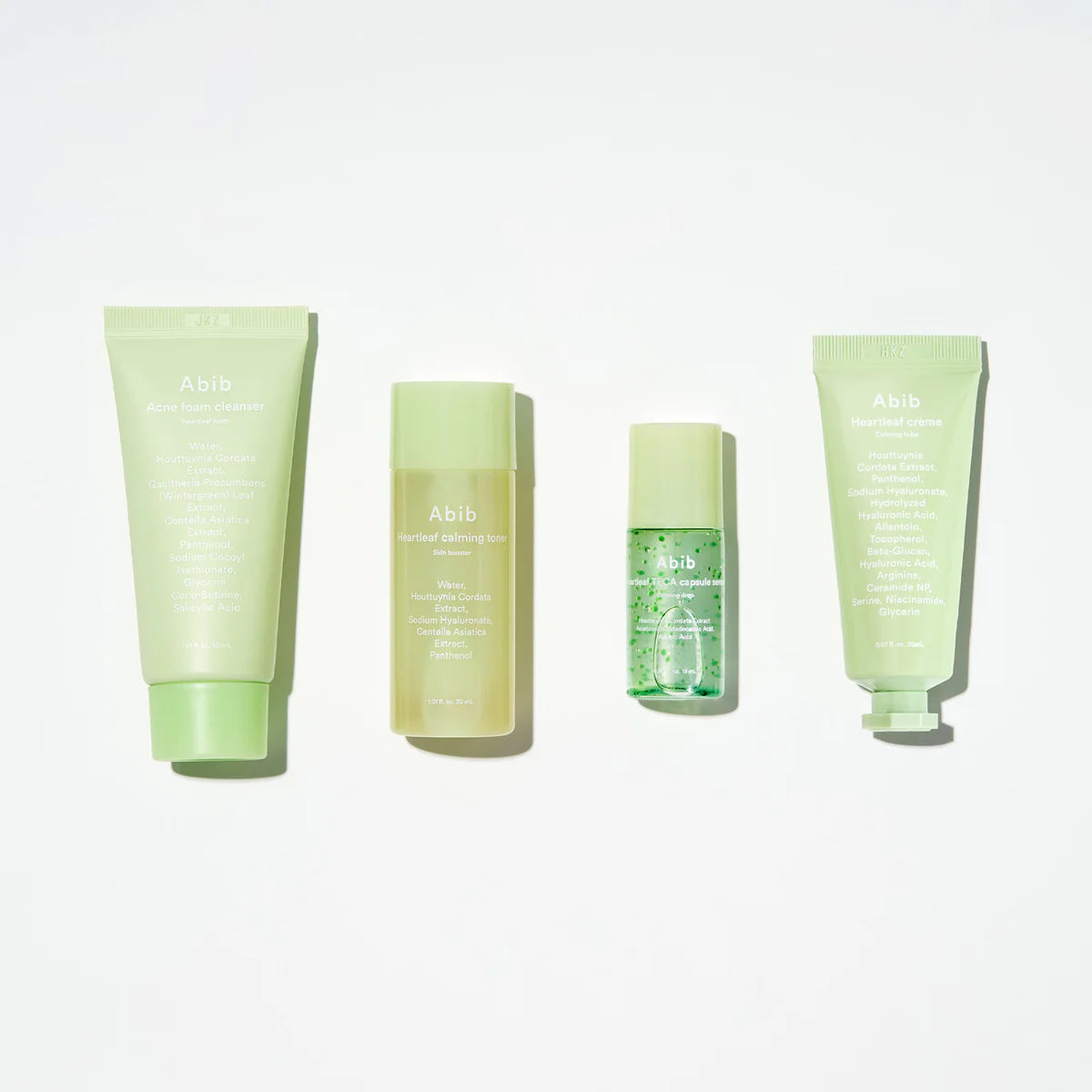 HEARTLEAF CALMING TRIAL KIT (FOAM 30ml+TONER 30ml+SERUM 15ml+CREAM 20ml)
