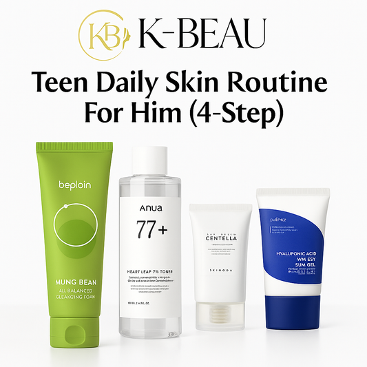 Teen Daily Skin Routine: For Him (4 Step)