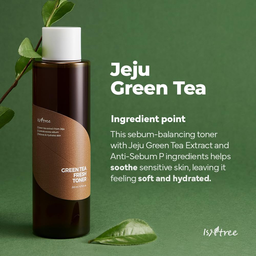 Green Tea Fresh Toner – Sebum Control & Hydration | IsNtree