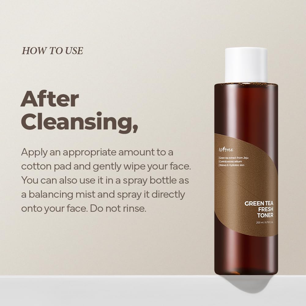 Green Tea Fresh Toner – Sebum Control & Hydration | IsNtree