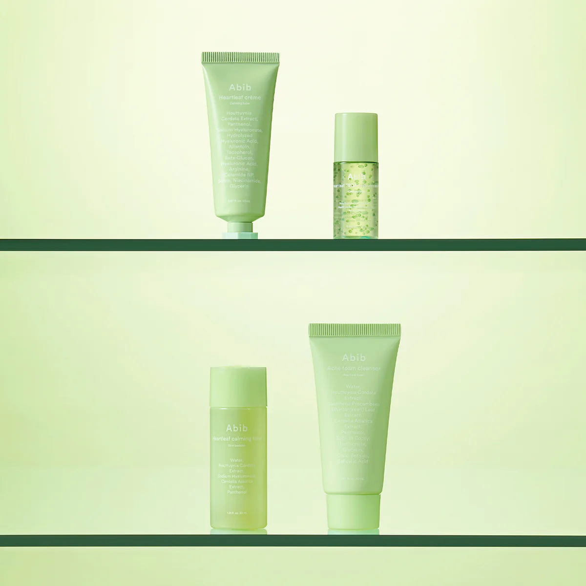 HEARTLEAF CALMING TRIAL KIT (FOAM 30ml+TONER 30ml+SERUM 15ml+CREAM 20ml)