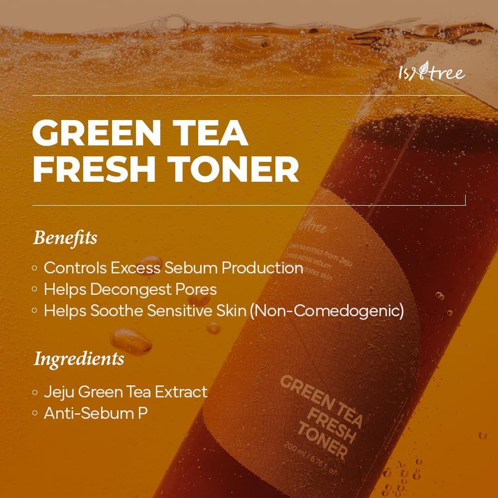 Green Tea Fresh Toner – Sebum Control & Hydration | IsNtree