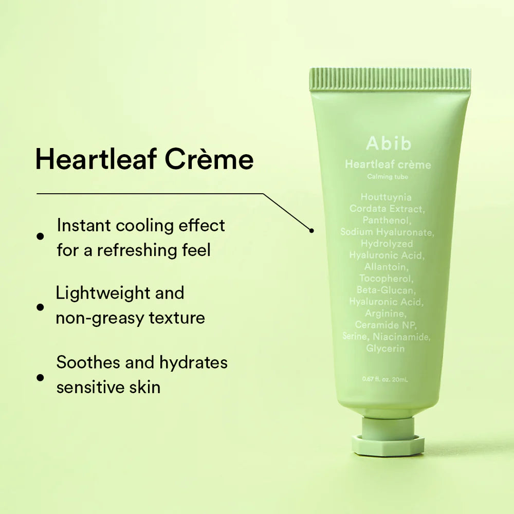HEARTLEAF CALMING TRIAL KIT (FOAM 30ml+TONER 30ml+SERUM 15ml+CREAM 20ml)