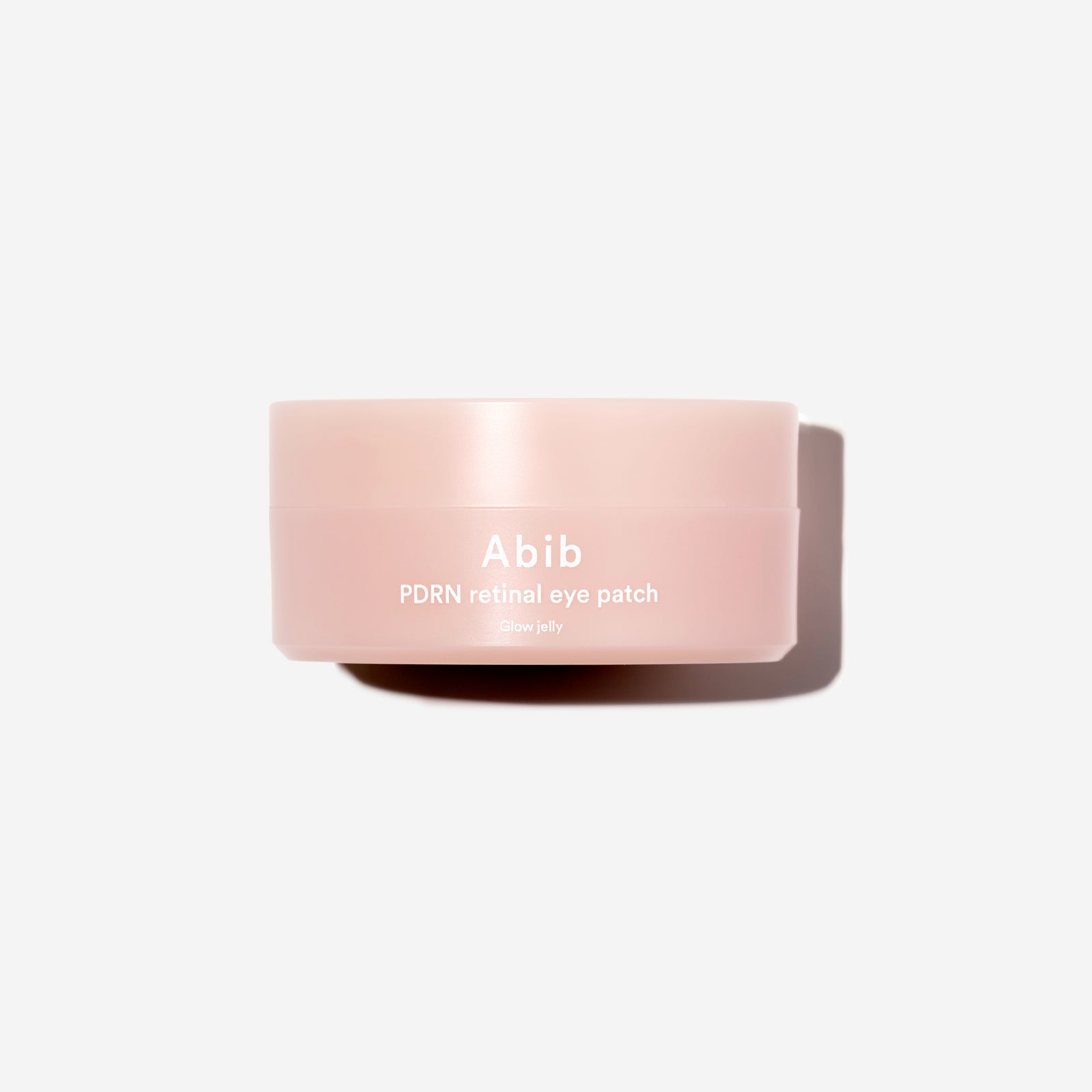 Abib PDRN Retinal Eye Patch Glow Jelly pink product jar for Korean under-eye care.