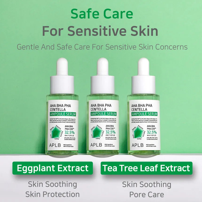 Gentle serum with eggplant extract and tea tree leaf extract for sensitive skin