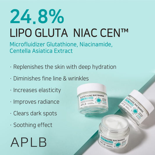 Benefits of APLB Glutathione Niacinamide Facial Cream – hydration, wrinkle care, radiance, dark spot clearing, soothing