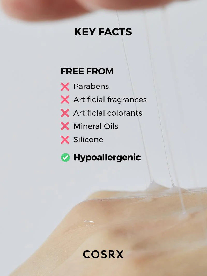 COSRX Snail Radiance Dual Essence – hypoallergenic and free from parabens, sulfates, and artificial fragrance