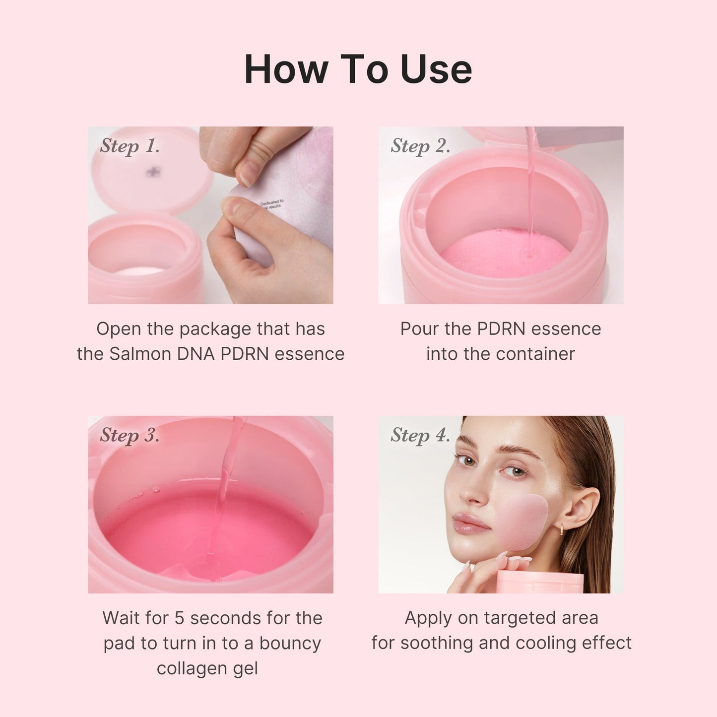 How to use Medicube PDRN Pink Collagen Toner Pads — Korean jelly toner pads for cooling, soothing and glass skin glow.