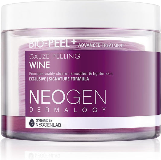 NEOGEN Bio-Peel Gauze Peeling Wine 200ml – jar front, K-Beauty exfoliating wine pads.
