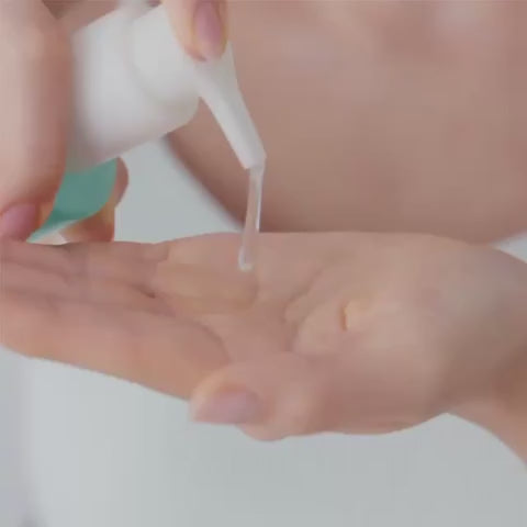 Beauty of Joseon Green Plum Refreshing Cleanser video showing the gel cleanser being dispensed, massaged onto skin and rinsed into a soft foam, highlighting a gentle Korean daily cleanser for fresh, balanced skin.